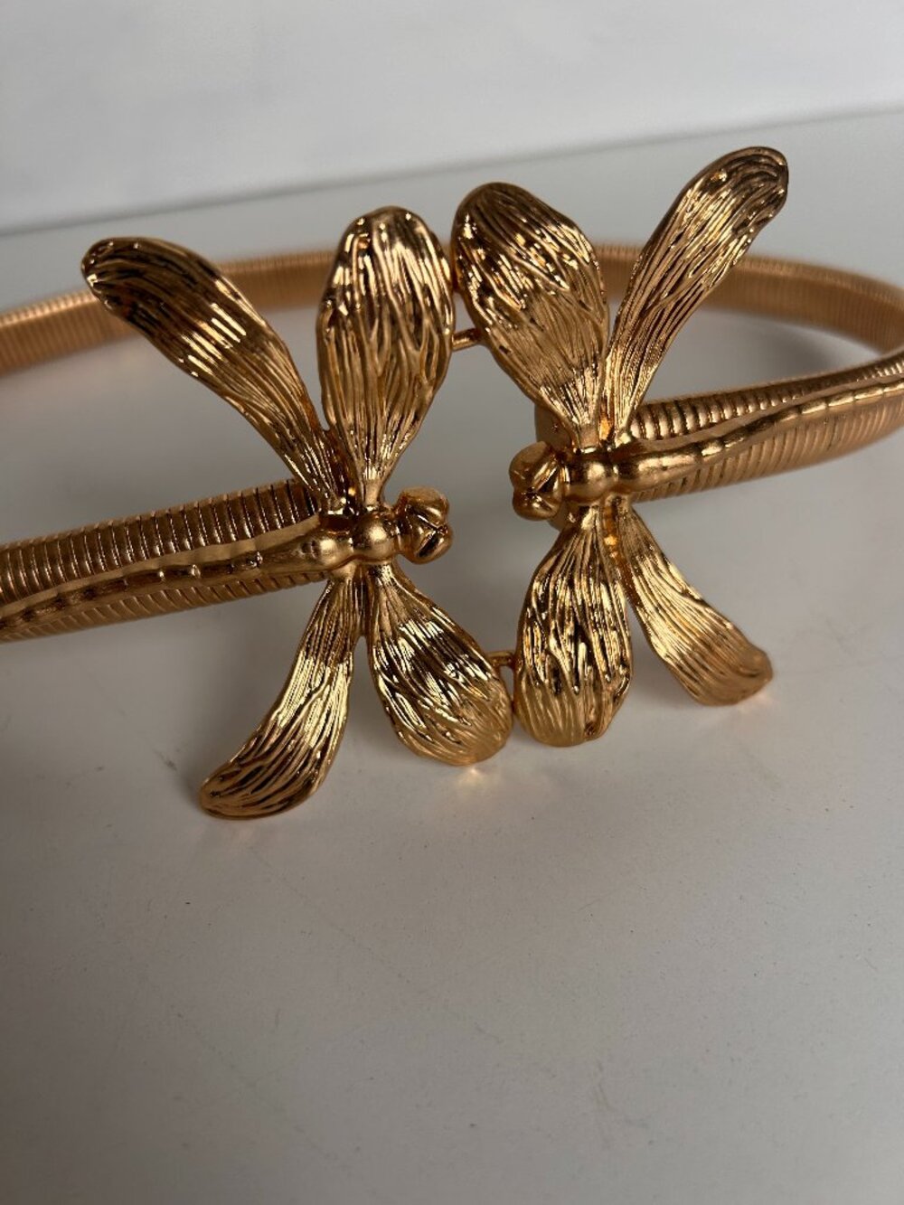 Zara Gold Dragonfly Statement Metal Belt- SM